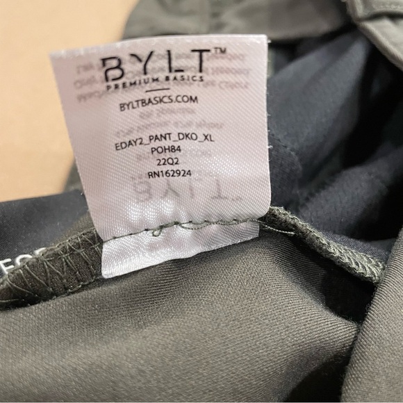 BYLT Premium Basics Men’s Everyday Pant 2.0 Size XL Dark Olive - Picture 10 of 13